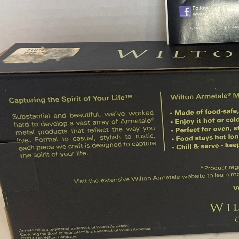 Wilton Armetale‎ Flutes & Pearls Cracker Bread Tray New In Box 12.5
